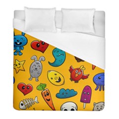 Graffiti Characters Seamless Ornament Duvet Cover (full/ Double Size) by Pakemis