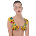 Graffiti Characters Seamless Ornament Cap Sleeve Ring Bikini Top View1