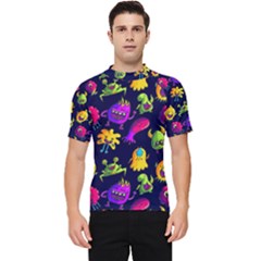 Space Patterns Men s Short Sleeve Rash Guard by Pakemis