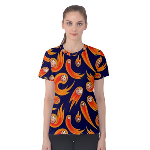 Space Patterns Pattern Women s Cotton Tee by Pakemis