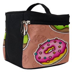 Doughnut Doodle Colorful Seamless Pattern Make Up Travel Bag (small) by Pakemis