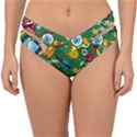 Pop Art Colorful Seamless Pattern Double Strap Halter Bikini Bottom View1