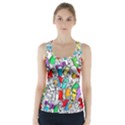 Graffit Characters Seamless Pattern Art Racer Back Sports Top View1