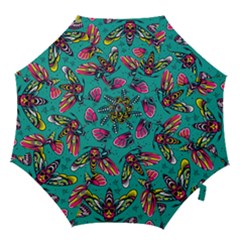 Vintage Colorful Insects Seamless Pattern Hook Handle Umbrellas (small) by Pakemis