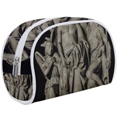 Catholic Motif Sculpture Over Black Make Up Case (large) by dflcprintsclothing