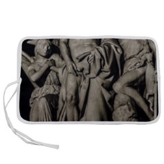 Catholic Motif Sculpture Over Black Pen Storage Case (m) by dflcprintsclothing