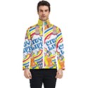 Colorful City Life Horizontal Seamless Pattern Urban City Men s Bomber Jacket View1