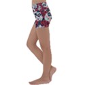 Vintage Day Dead Seamless Pattern Kids  Lightweight Velour Yoga Shorts View2