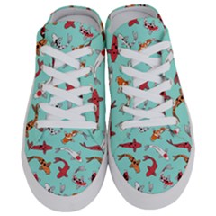 Pattern-with-koi-fishes Half Slippers by Pakemis