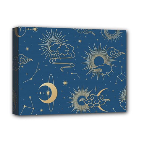 Seamless-galaxy-pattern Deluxe Canvas 16  X 12  (stretched)  by Pakemis