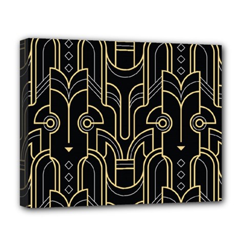 Art-deco-geometric-abstract-pattern-vector Deluxe Canvas 20  X 16  (stretched) by Pakemis