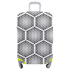 Halftone-tech-hexagons-seamless-pattern Luggage Cover (medium) by Pakemis