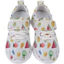 Fruit Summer Vitamin Watercolor Kids  Velcro Strap Shoes View1