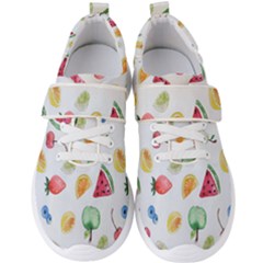 Fruit Summer Vitamin Watercolor Men s Velcro Strap Shoes by artworkshop