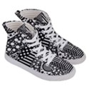 Black and white Men s Hi-Top Skate Sneakers View3