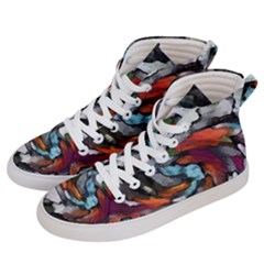 Abstract Art Men s Hi-top Skate Sneakers by gasi