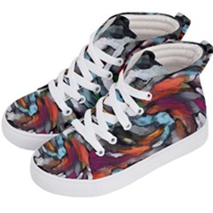 Abstract Art Kids  Hi-top Skate Sneakers by gasi