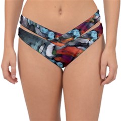 Abstract Art Double Strap Halter Bikini Bottom by gasi