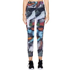 Abstract Art Pocket Leggings  by gasi