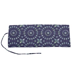 Kaleidoscope Deep Purple Roll Up Canvas Pencil Holder (s) by Mazipoodles