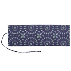 Kaleidoscope Deep Purple Roll Up Canvas Pencil Holder (m) by Mazipoodles