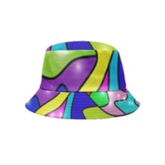 Colorful Abstract Art Bucket Hat (kids) by gasi