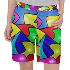 Colorful Abstract Art Pocket Shorts by gasi