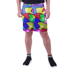 Colorful Abstract Art Men s Pocket Shorts by gasi