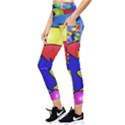 Colorful abstract art Pocket Leggings  View3