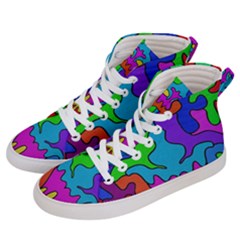 Beautiful Colorful Design Men s Hi-top Skate Sneakers by gasi