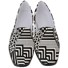 Black And White Design Women s Classic Loafer Heels by gasi