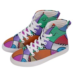 Modern Art Design Men s Hi-top Skate Sneakers by gasi