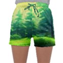 Anime Forrest Nature Fantasy Sunset Trees Woods Sleepwear Shorts View1