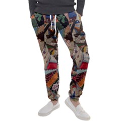 Background Embroidery Pattern Stitches Abstract Men s Jogger Sweatpants by Uceng