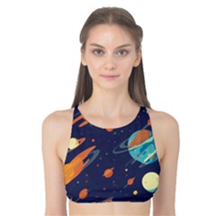 Space Galaxy Planet Universe Stars Night Fantasy Tank Bikini Top by Uceng