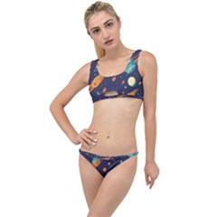 Space Galaxy Planet Universe Stars Night Fantasy The Little Details Bikini Set by Uceng