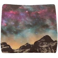 Mountain Space Galaxy Stars Universe Astronomy Seat Cushion by Uceng