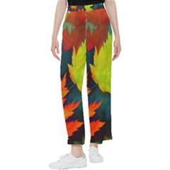 Leaves Foliage Autumn Nature Forest Fall Women s Pants  by Uceng