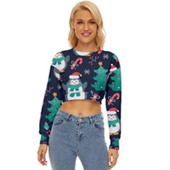 Colorful Funny Christmas Pattern Lightweight Long Sleeve Sweatshirt by Uceng