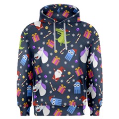 Colorful Funny Christmas Pattern Men s Overhead Hoodie by Uceng