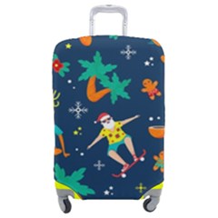 Colorful Funny Christmas Pattern Luggage Cover (medium) by Uceng