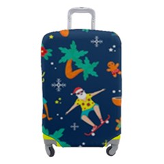 Colorful Funny Christmas Pattern Luggage Cover (small) by Uceng