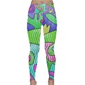 Colorful stylish design Lightweight Velour Classic Yoga Leggings View1