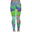 Colorful stylish design Lightweight Velour Classic Yoga Leggings View2