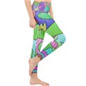 Colorful stylish design Lightweight Velour Classic Yoga Leggings View4