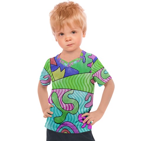 Colorful Stylish Design Kids  Sports Tee by gasi