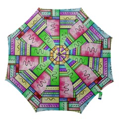 Colorful Pattern Hook Handle Umbrellas (small) by gasi