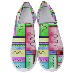 Colorful Pattern Men s Slip On Sneakers by gasi