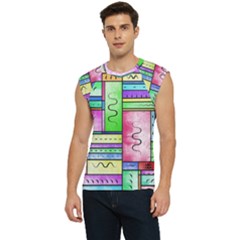 Colorful Pattern Men s Raglan Cap Sleeve Tee by gasi