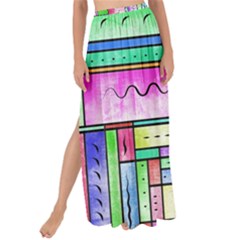 Colorful Pattern Maxi Chiffon Tie-up Sarong by gasi